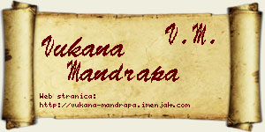 Vukana Mandrapa vizit kartica